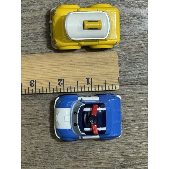 Robocar Poli Transforming Police Car, Taxi & Cleany Broomstown Diecast Cars Lot - Picture 8 of 8